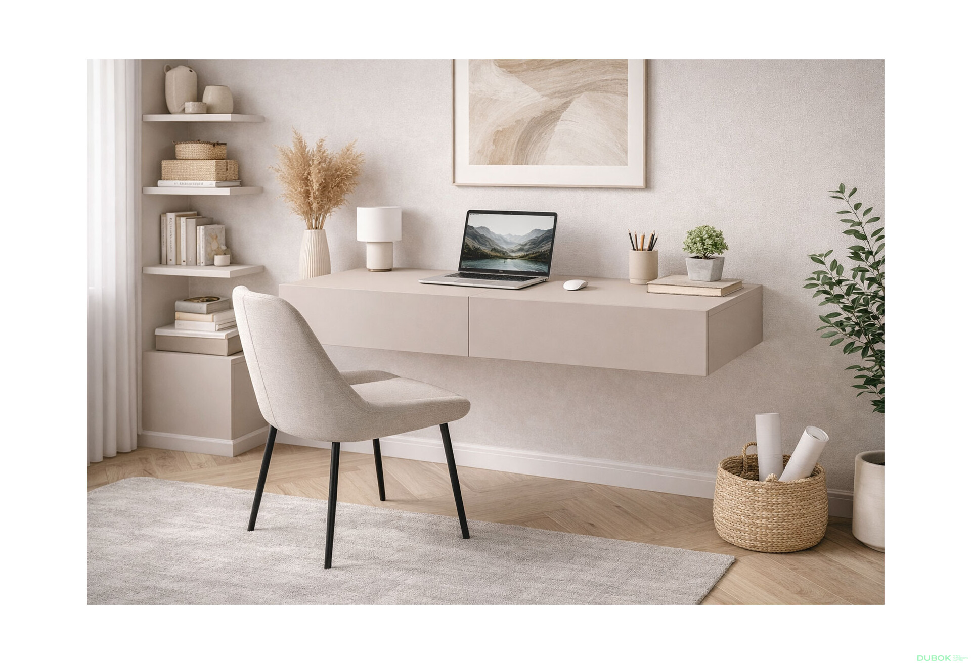 Fotografie 2 - Psací stůl 100 cm kašmír Space