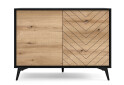 Komoda K104 evoke dub / černá Diamond - Fotografie 2 Fotografie 2 - Komoda K104 evoke dub / černá Diamond