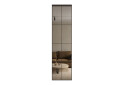 Fotografie 3 - Skříň s posuvnými dveřmi Komforto Světlý dub sonoma 4D Loft Zrcadlo Lines BL