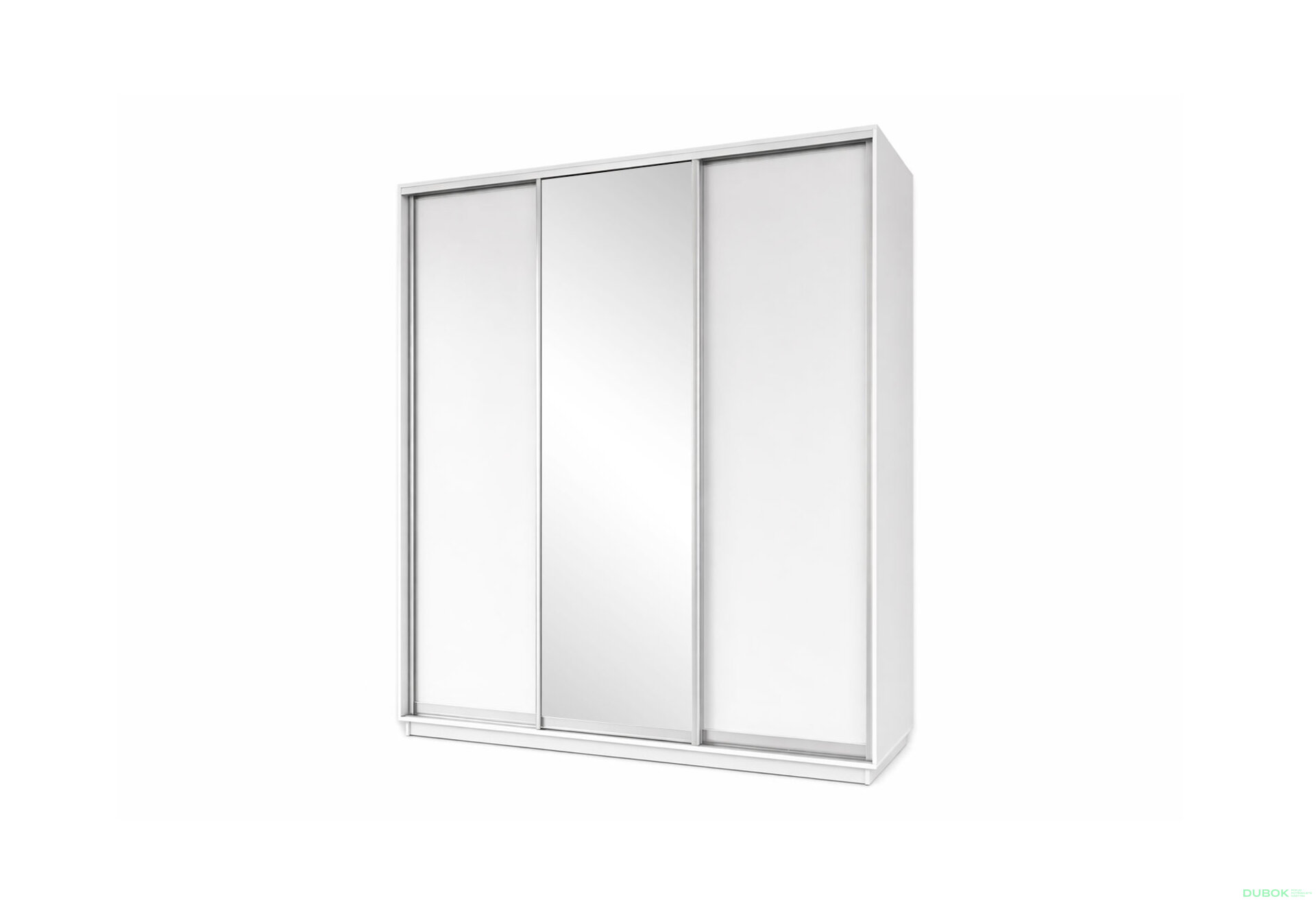 Fotografie 1 - Skříň s posuvnými dveřmi 2400x2700x600 2LTD 1 zrcadlo nymphaea alba, profil stříbrný