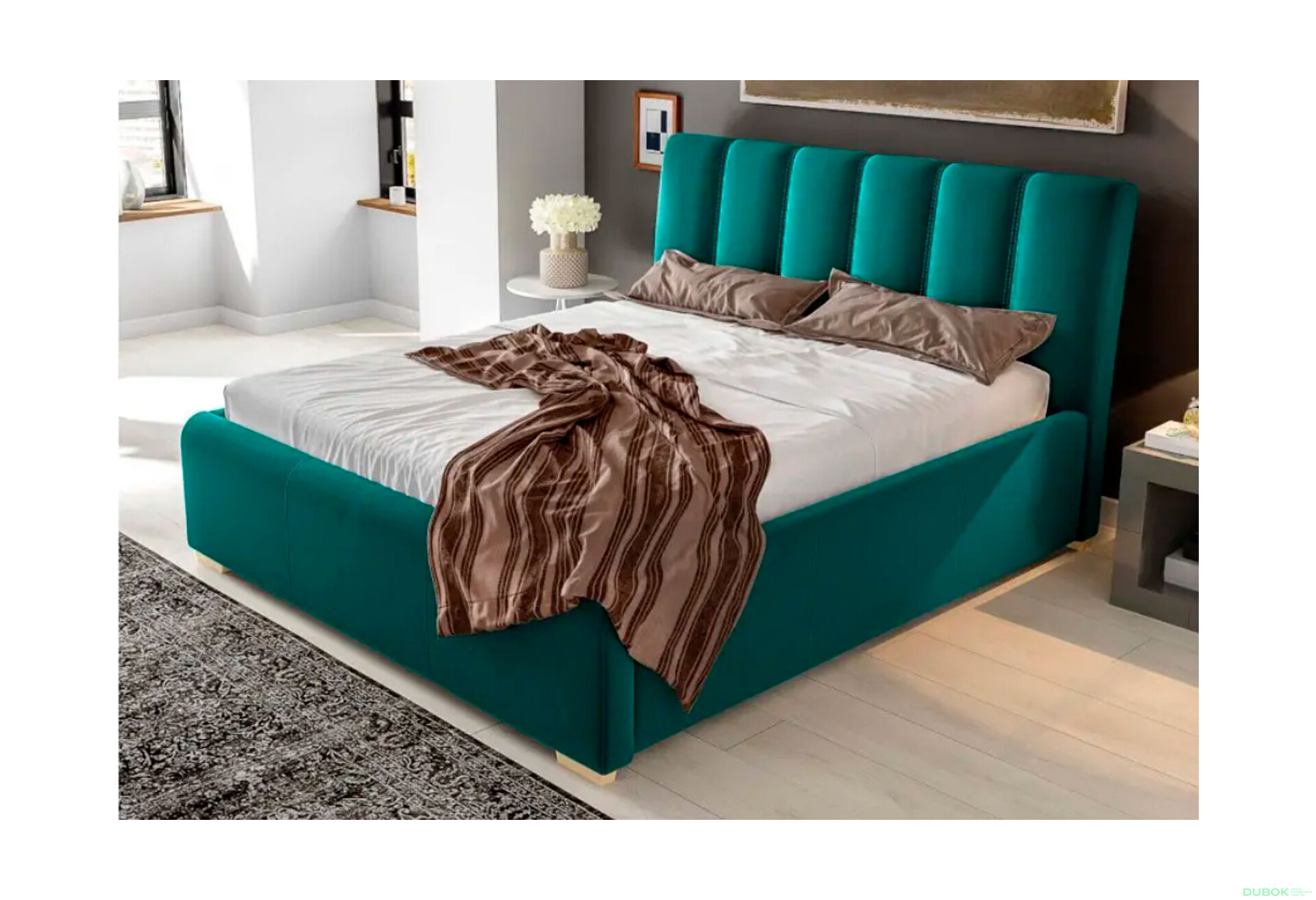 Fotografie 2 - Postel Everest 160x200 Matt Velvet 77 Davis G4 Buk