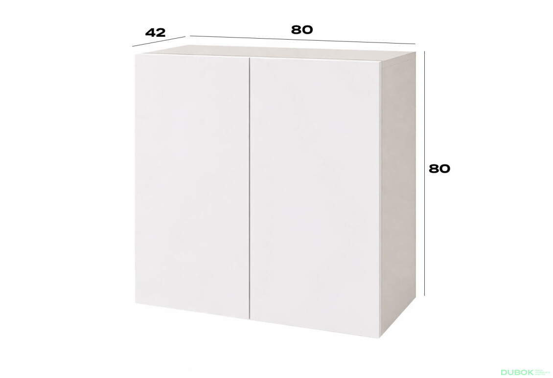 Fotografie 3 - Komoda 2D 80 cm kašmír / nymphaea alba Space