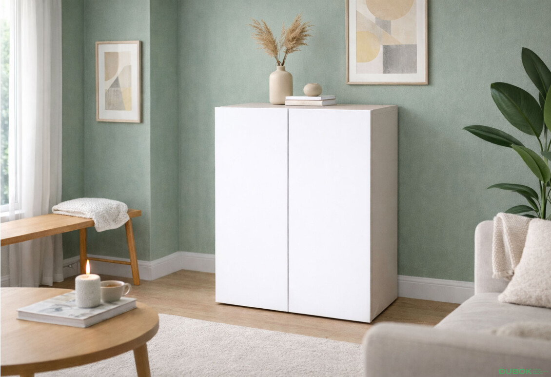 Fotografie 2 - Komoda 2D 80 cm kašmír / nymphaea alba Space