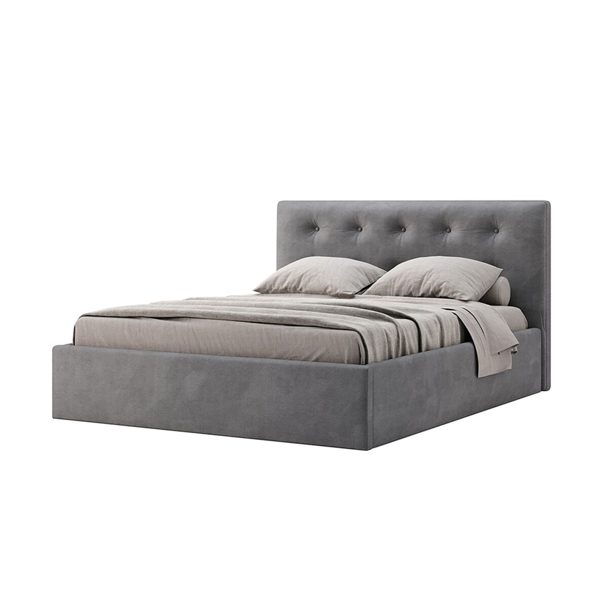 

Postel Katrin 1.8 Šedá s výklopným rámem