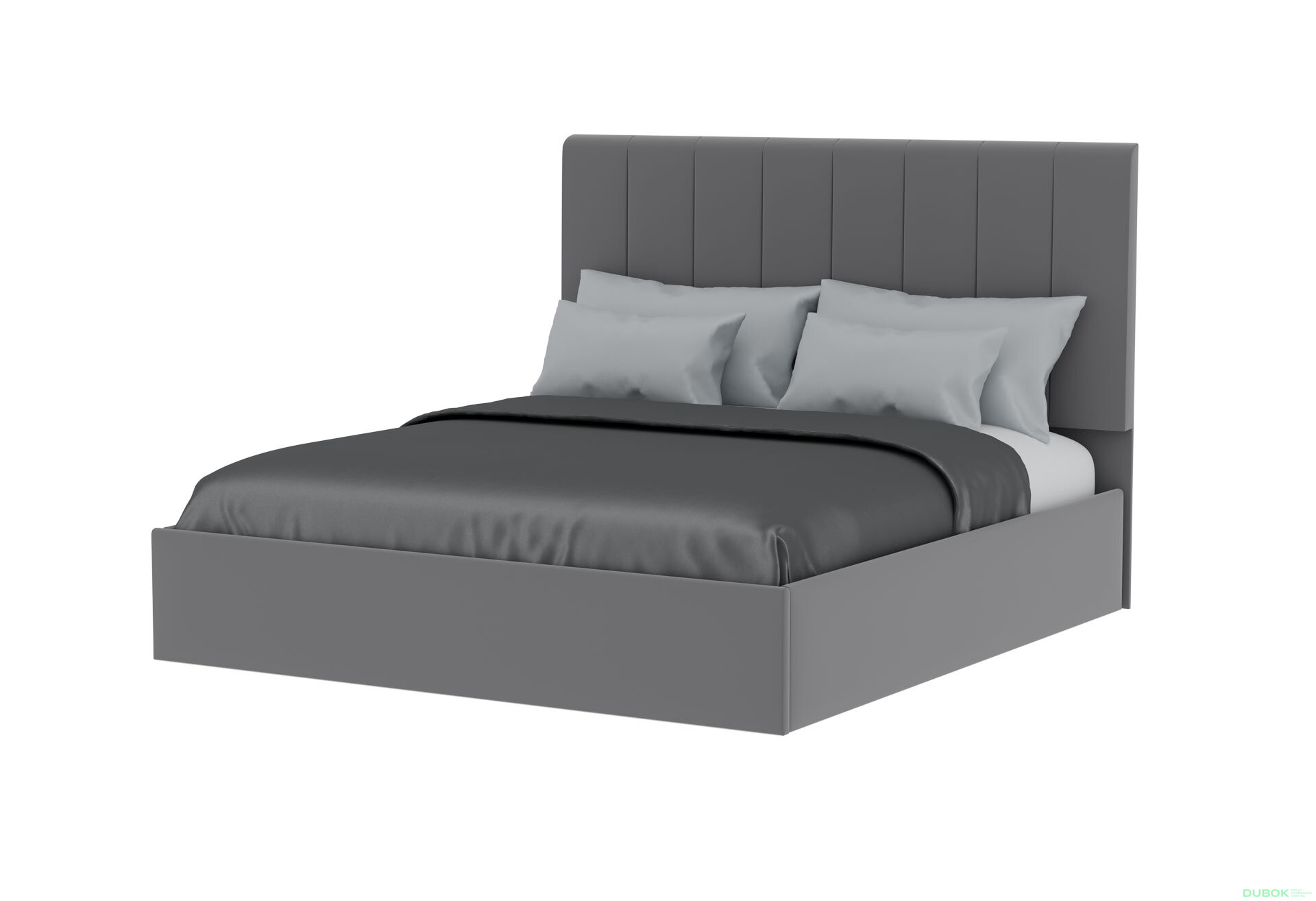 Fotografie 1 - Postel Diana 1.8 Světle šedá, s výklopným rámem