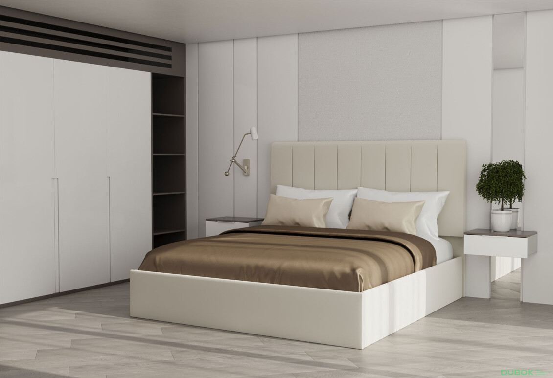 Postel Diana 1.8 Béžový velur - Fotografie 2 Fotografie 2 - Postel Diana 1.8 Béžový velur