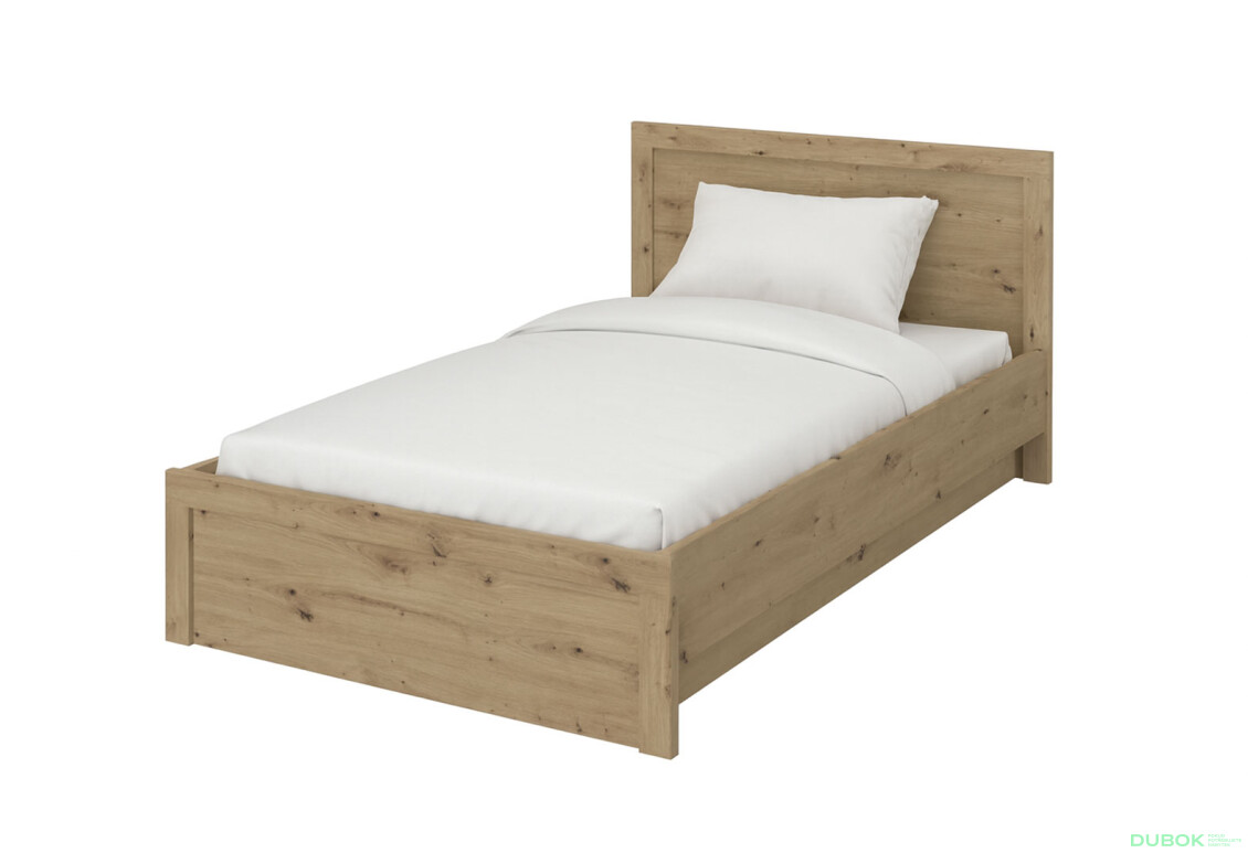 Postel 120x200 s úložným prostorem dub artisan Ayson