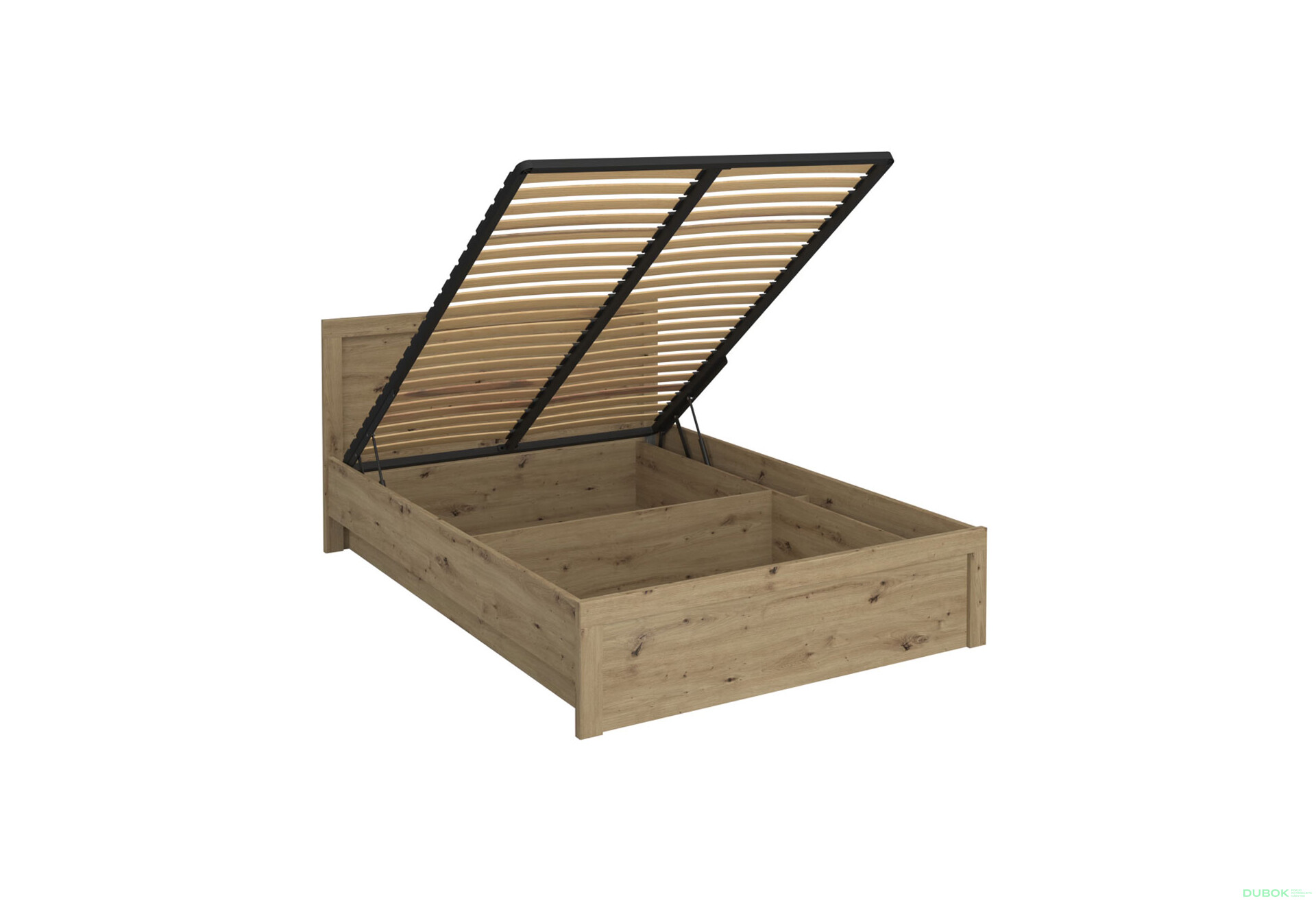 Fotografie 5 - Postel 120x200 s úložným prostorem dub artisan Ayson