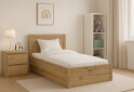 Fotografie 2 - Postel 120x200 s úložným prostorem dub artisan Ayson