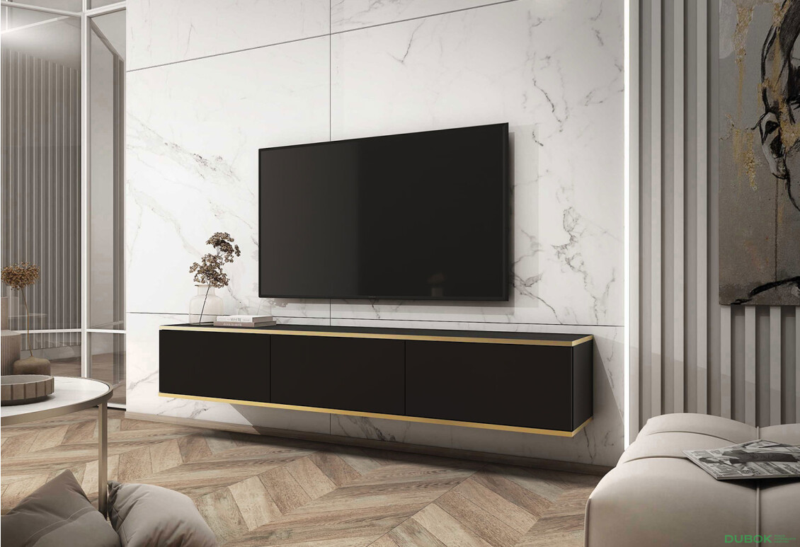 Fotografie 2 - TV stolek RTV 175 černý Oro