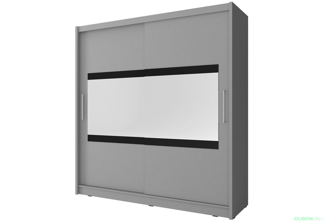 Skříň Maja IV 200 grafit