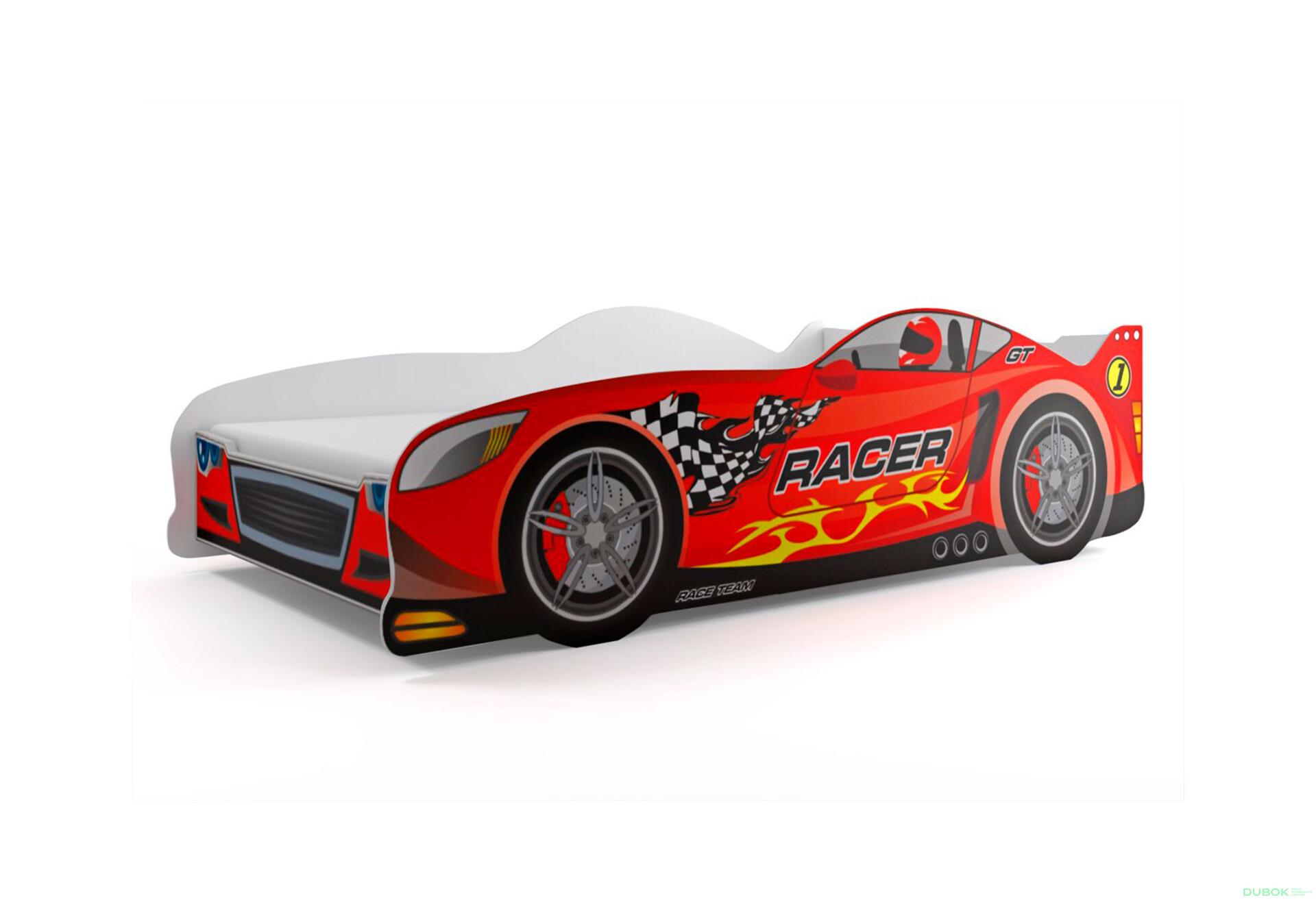 Fotografie 1 - Postel pro děti Cars 80x160 s roštem Sportovní auto