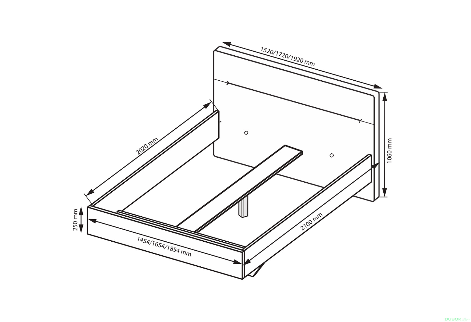 Fotografie 3 - Postel 1,8x2,0 s čalouněným měkkým čelem, bílý lesk Family