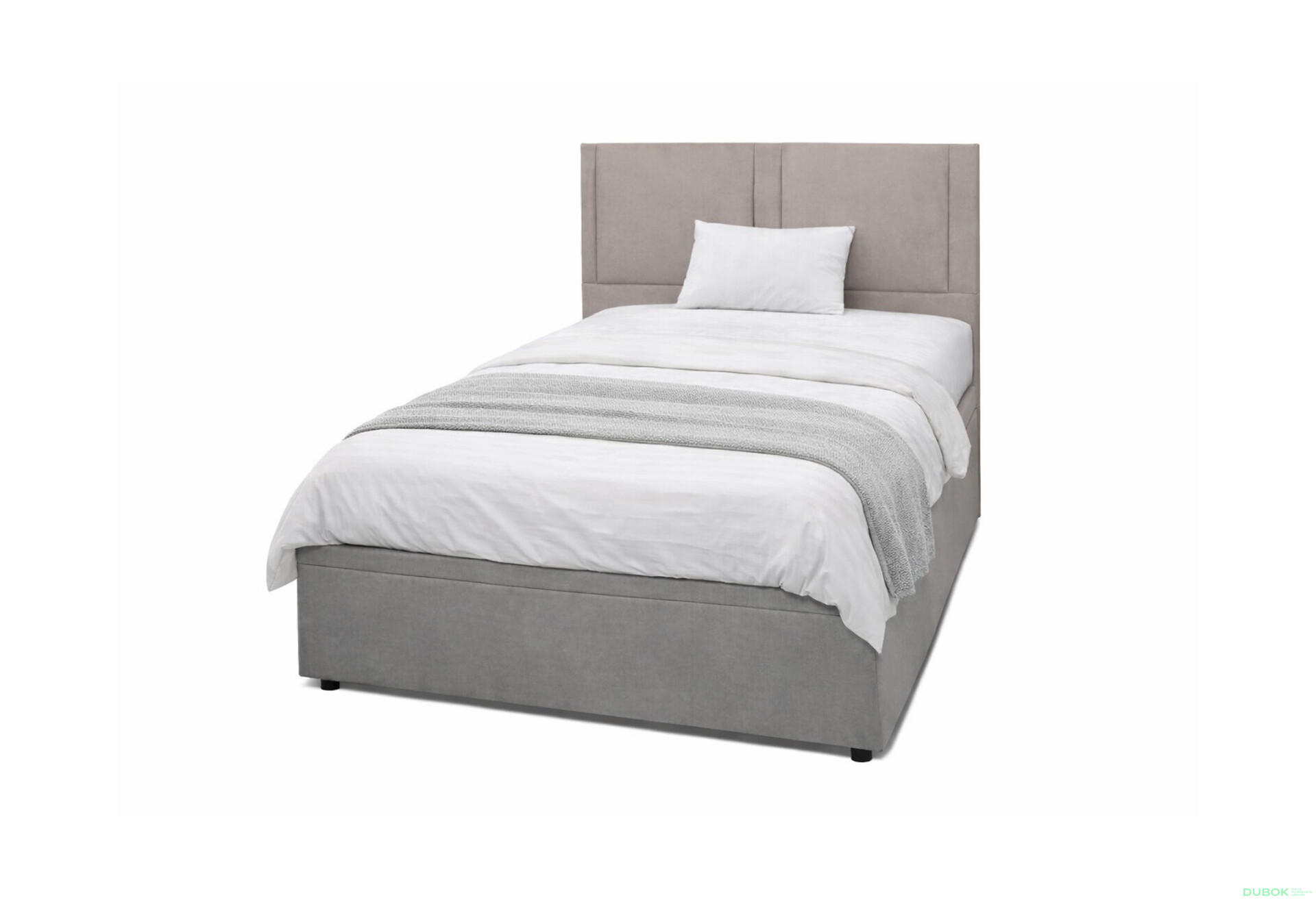 Fotografie 1 - Postel Fro Sol 120x200 s roštem, úložným prostorem Mono 246, šedá