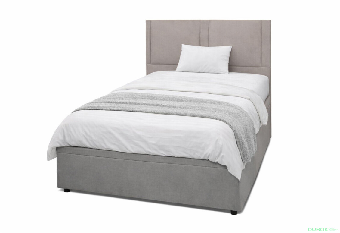 Postel Fro Sol 120x200 s roštem, úložným prostorem Mono 246, šedá