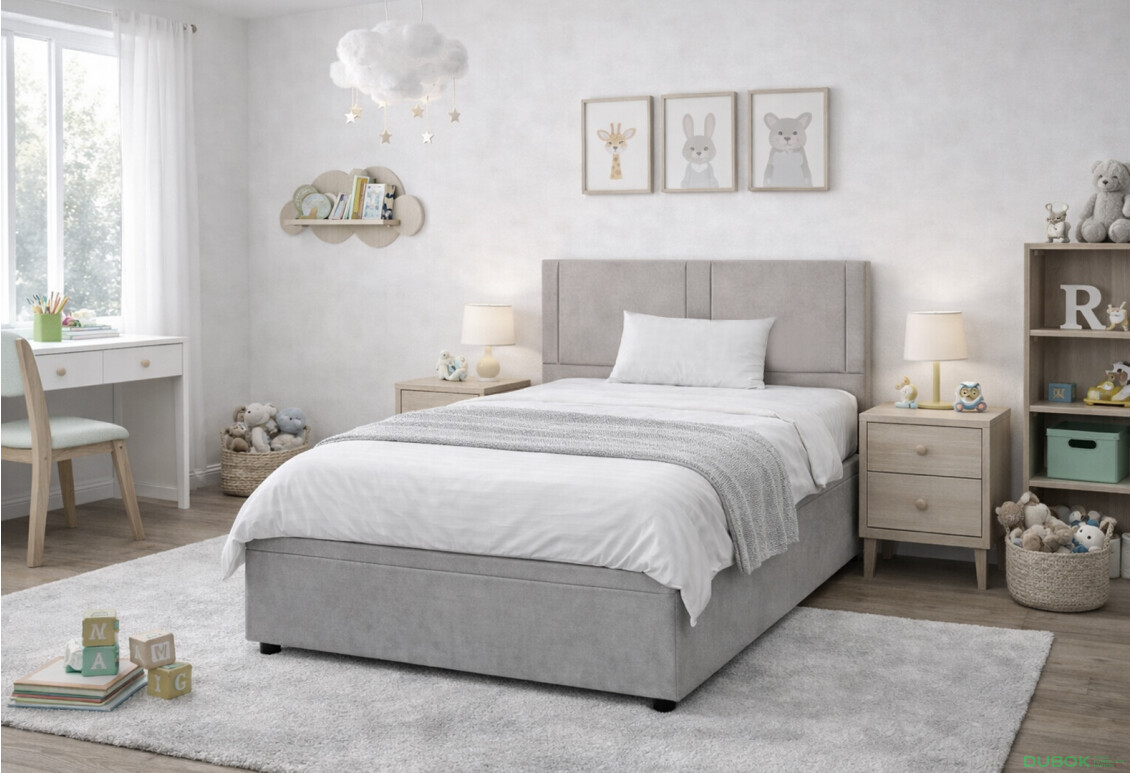 Fotografie 2 - Postel Fro Sol 120x200 s roštem, úložným prostorem Mono 246, šedá