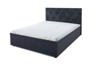 Postel 160x200 s roštem, úložným prostorem Mono 248 černá Bellano
