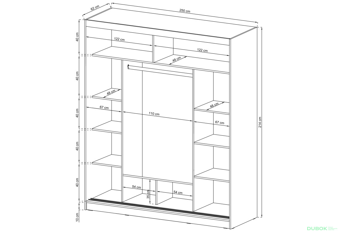 Skříň Wiki 250 bílý - Fotografie 4 Fotografie 4 - Skříň Wiki 250 bílý
