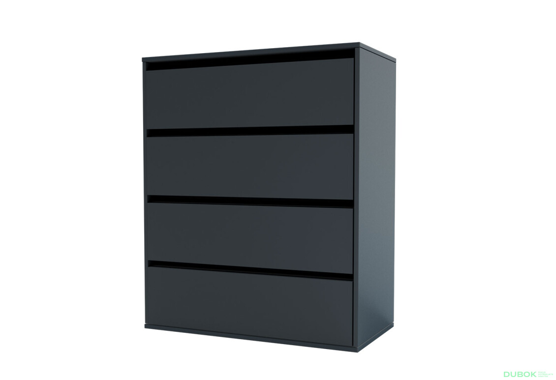 Komoda Idea K 1000/800/4š šedý grafit
