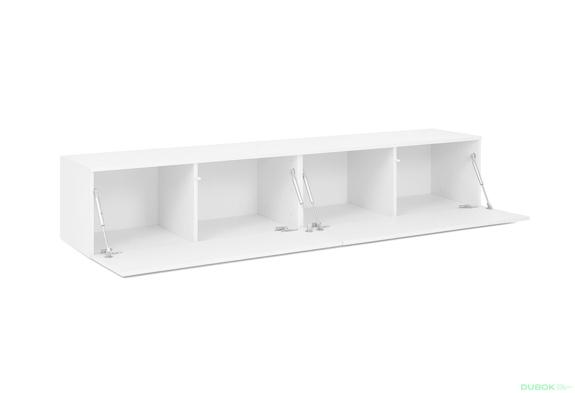 Fotografie 4 - TV stolek 2,1 lesklá bílá Legs Box