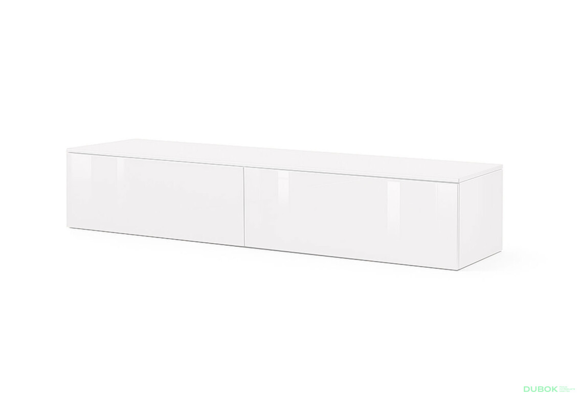 TV stolek 2,1 lesklá bílá Legs Box