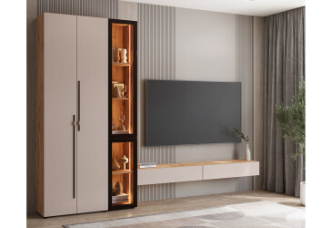 Obývací sestava 280 cm dub appalačský / kašmír Space