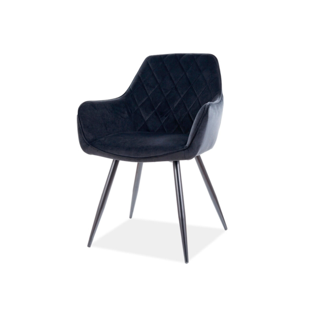 

Židle Linea Velvet černý Bluvel 19, kov černá matná