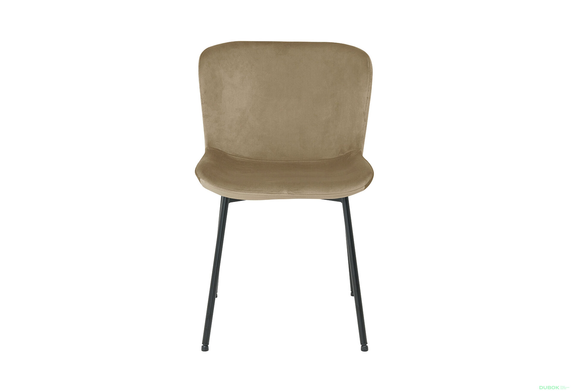 Fotografie 2 - Židle Colby Velvet béžový Bluvel 28, matná černá kov