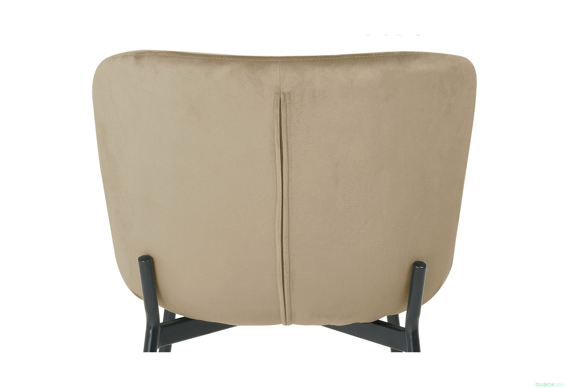 Fotografie 4 - Židle Colby Velvet béžový Bluvel 28, matná černá kov