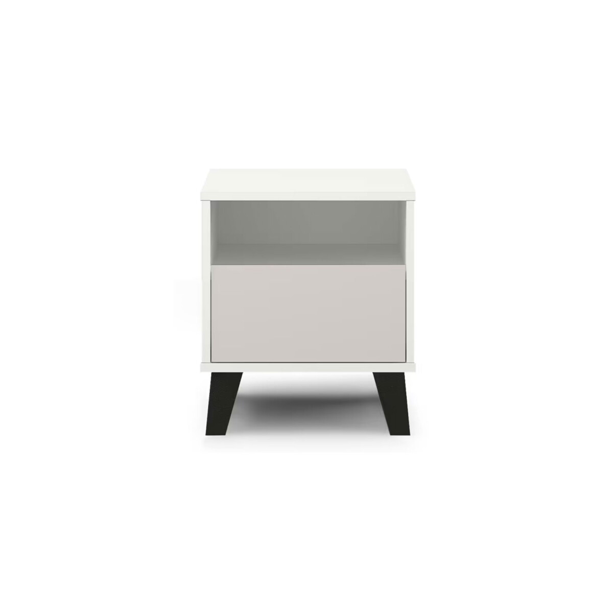 

Noční stolek Borg 1s bílý / kašmír