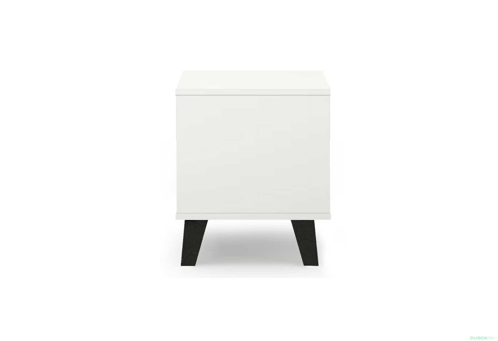 Fotografie 5 - Noční stolek Borg 1s bílý / kašmír