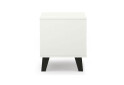 Fotografie 5 - Noční stolek Borg 1s bílý / kašmír