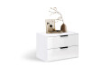 Fotografie 2 - Noční stolek 2šx bílý lesk Mila