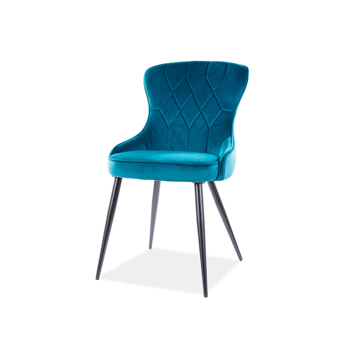 

Židle Lotus Velvet šedý Bluvel 85, kov černá matná