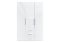 Fotografie 3 - Skříň Magnum 3dv 3šx (Lesklá Bílá)