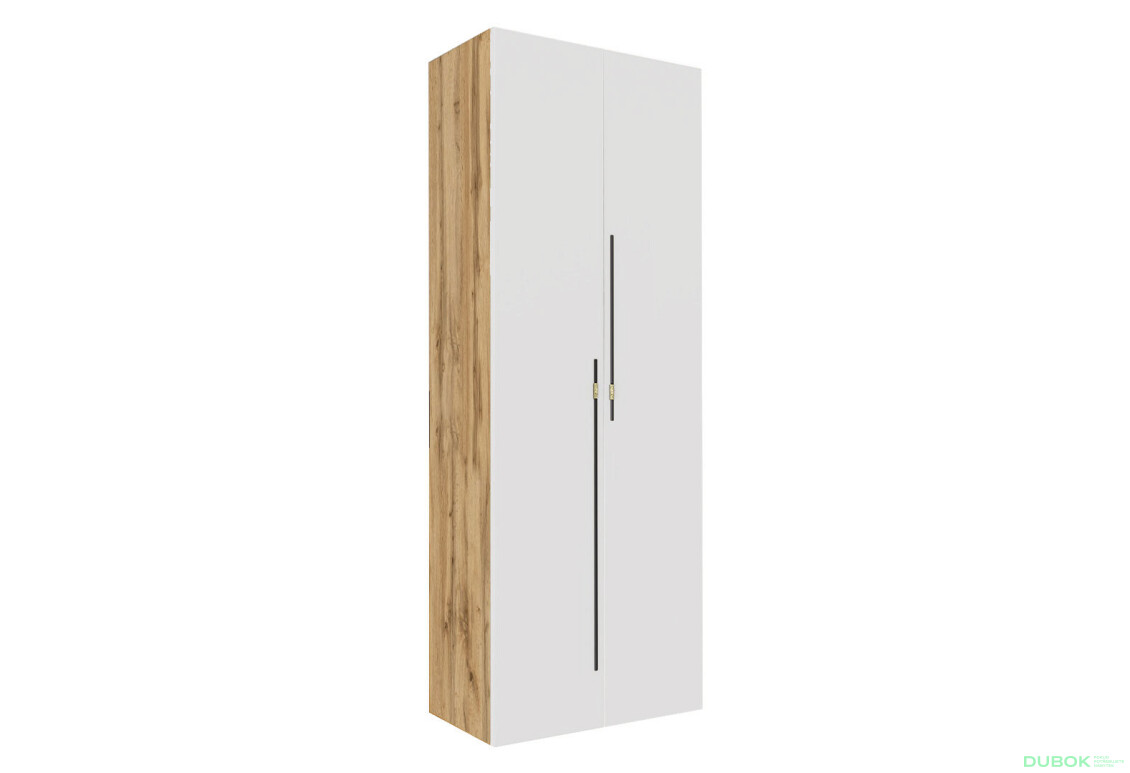 Skříň 2D 80 cm dub appalačský / nymphaea alba Space