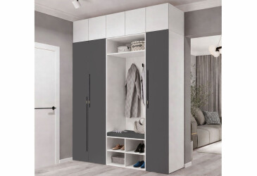 Předsíň 200 cm nymphaea alba / nymphaea alba, grafit Space