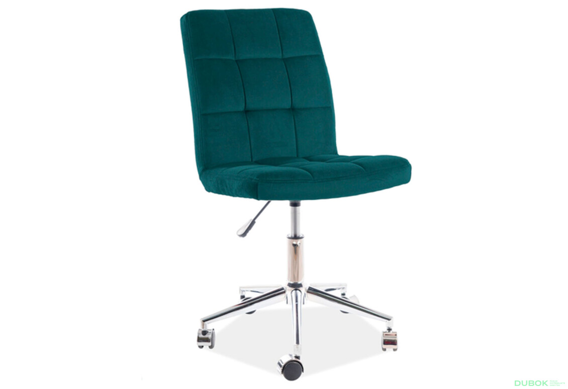 Fotografie 2 - Otočné křeslo Q-020 Velvet, zelený Bluvel 78