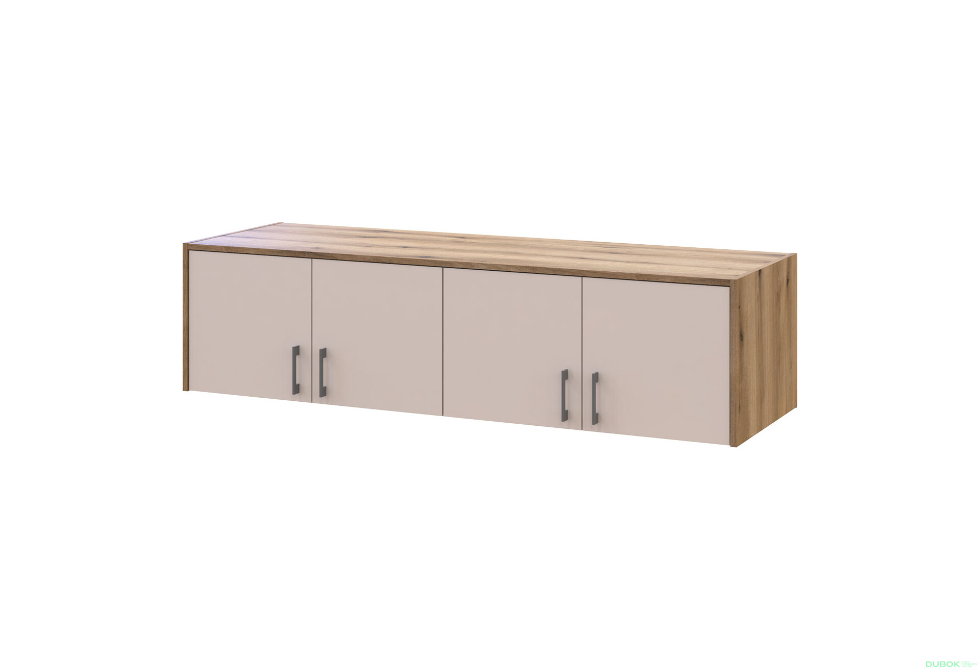 Nástavba Rondi 4 dřevotříska 160x52x41 dub artisan / kašmír - Fotografie 1 Fotografie 1 - Nástavba Rondi 4 dřevotříska 160x52x41 dub artisan / kašmír