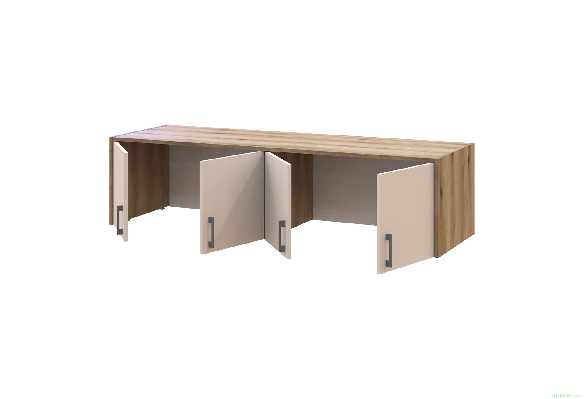Nástavba Rondi 4 dřevotříska 160x52x41 dub artisan / kašmír - Fotografie 4 Fotografie 4 - Nástavba Rondi 4 dřevotříska 160x52x41 dub artisan / kašmír