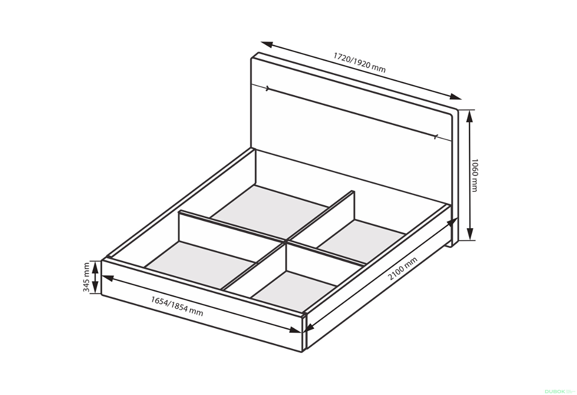 Postel 1,6x2,0 s čalouněným měkkým čelem a výklopným roštem, s rámem bílý lesk Family - Fotografie 3 Fotografie 3 - Postel 1,6x2,0 s čalouněným měkkým čelem a výklopným roštem, s rámem bílý lesk Family