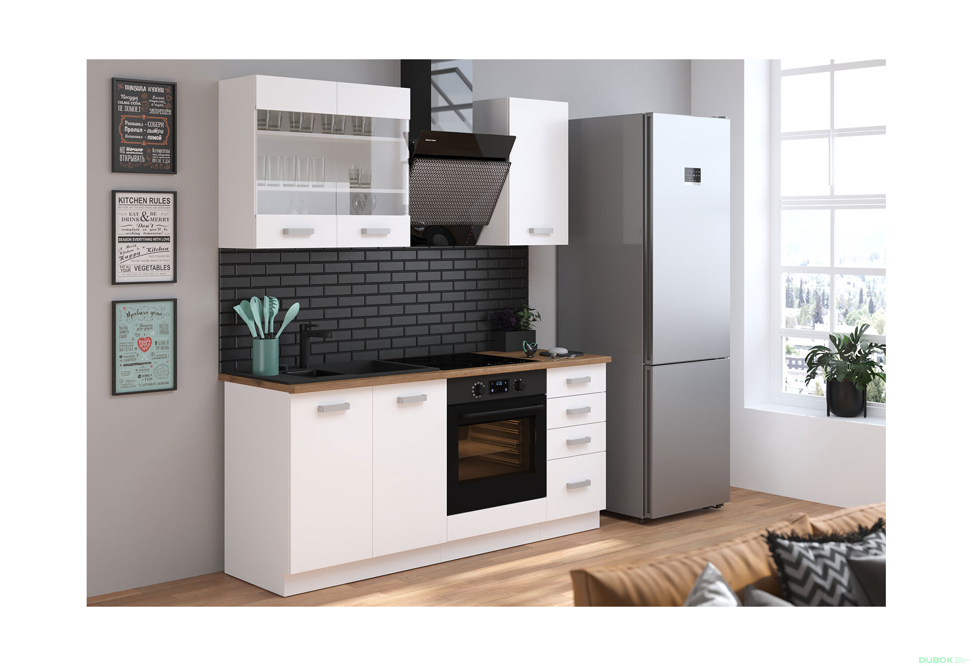 Fotografie 3 - Modulární kuchyně Eko white