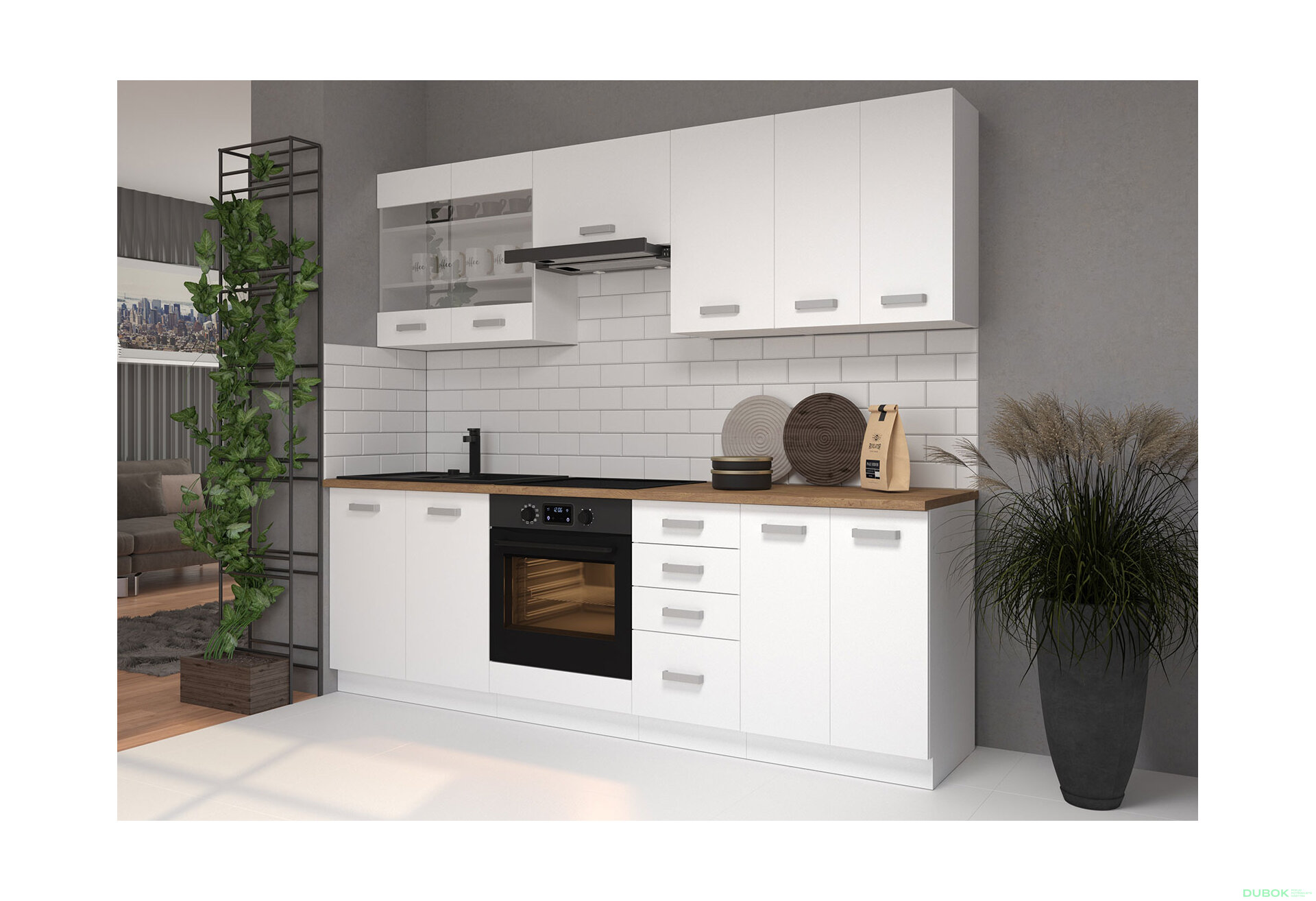 Fotografie 4 - Modulární kuchyně Eko white