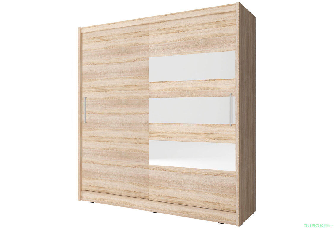 Skříň Maja III 200 dub sonoma