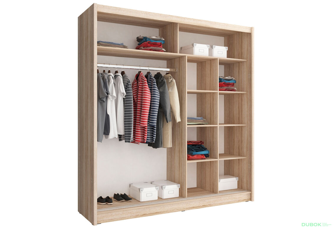 Fotografie 3 - Skříň Maja III 200 dub sonoma