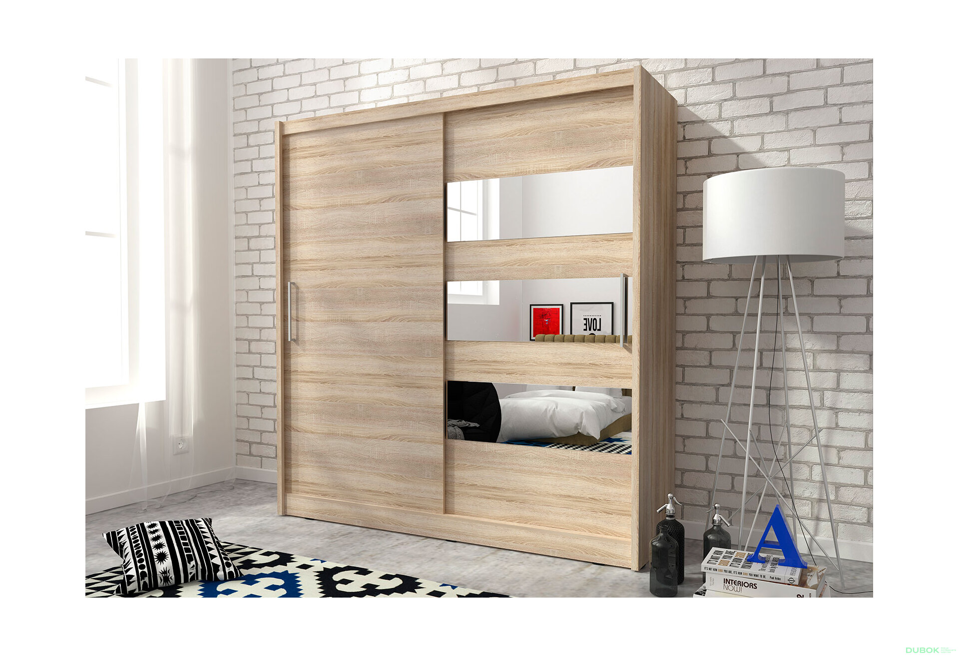 Fotografie 4 - Skříň Maja III 200 dub sonoma