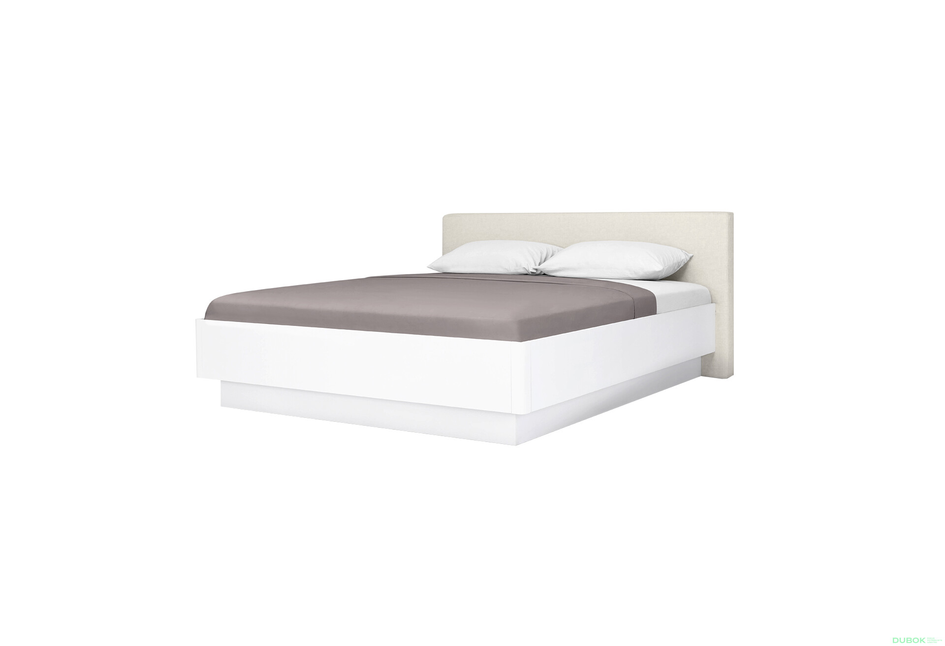 Fotografie 1 - Postel 180 výklopná s roštem, bílý lesk Mila