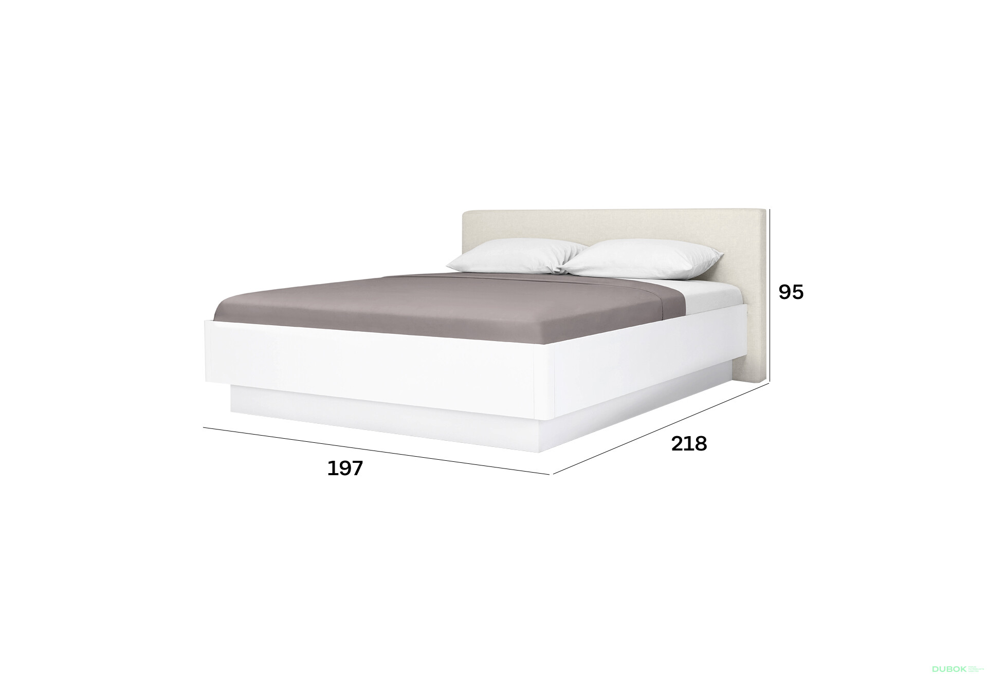 Fotografie 6 - Postel 180 výklopná s roštem, bílý lesk Mila