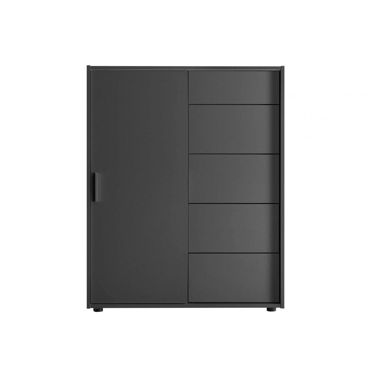 

Komoda 1dv 5šx (Grafit) Case