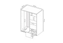 Fotografie 3 - Komoda 1dv 5šx (Bílá / Dub artisan) Case